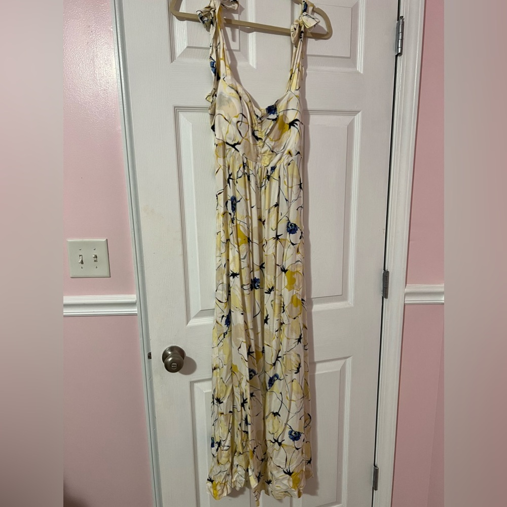 Floral maxi beach dress